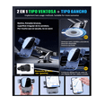 thumbnail image 3 of Soporte Para Celular Base Soporte Grande Porta Celular 360 Ventosa Coche 3en1,, 3 of 5