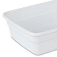 thumbnail image 6 of Sterilite Small Portable Rectangle Plastic 8 Qt Dish Pan, White (24 Pack), 6 of 7