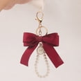 thumbnail image 2 of Qarigey LLavero nuevo gran Bowknot perla Metal llaves anillo accesorio colgante elegante sólido encontrar ganchos colgantes para almacenamiento Viajes, Equipaje y Accesorios Varios Tipo-03 Qarigey AP018166-03, 2 of 6