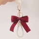 thumbnail image 4 of Guardurnaity LLavero nuevo gran Bowknot perla Metal llaves anillo accesorio colgante elegante sólido encontrar ganchos colgantes para almacenamiento Viajes, Equipaje y Accesorios Varios Tipo-03 Guardurnaity AP018166-03, 4 of 6