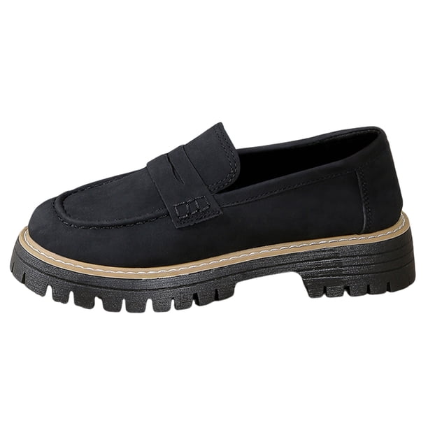Zapatos Suela Gruesa Mocasines Plataforma Ortopédicos Mujeres Transpirables para Uso Diario
