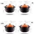 thumbnail image 2 of Marmite Multifonctionnelle Gaz Ménager Résistant Haute Température Combustion à Sec Ne Craque Pas Céramique Soupe Ragoût Rétro Casserole, 2 of 7