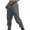 Gray, variant on Inleife Mens Pants Men's Fashion Drawstring Elastic Waist Solid Color Casual Length Sweat Pants