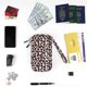 thumbnail image 5 of Cartera para pasaporte, organizador de documentos de viaje con cremallera, bloqueo RFID, soporte para pasaporte múltiple para familias de 4 a 6 personas, 5 of 6
