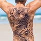 thumbnail image 4 of Pegatina Tatuaje Corporal Pez Koi Espalda Completa Cove Sea King 1 Uds. Demon Samurai Rojo, 4 of 9