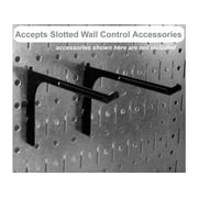 التحكم في الحائط Pegboard Hobby Craft Pegboard Organizer Storage Kit with Grey Pegboard and White Accessories