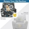 thumbnail image 4 of HELLHERO Flower Print Lazy Boy Chair Covers Slipcover 4 Piece Recliner Cover 1 Seat Extra Large Fitted Cover for Recliner Chair with Foot Rest, 4 of 8