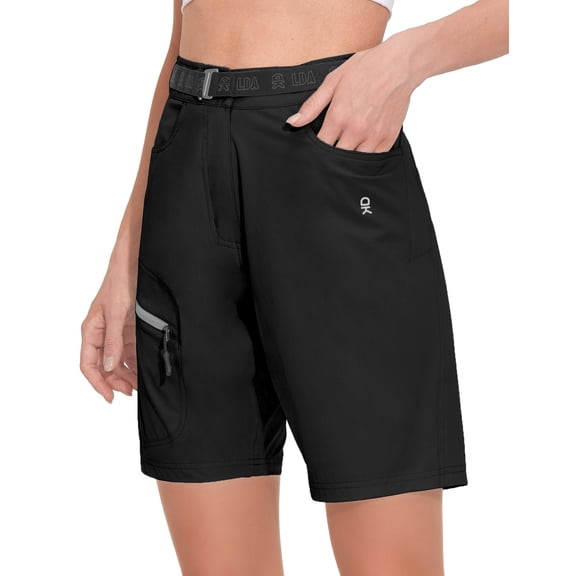 Little Donkey Andy Women's Hiking Cargo Shorts Quick Dry Lightweight Summer Shorts for Outdoor Travel Golf Athletic Size L