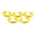 thumbnail image 1 of 100Pcs Chicken Leg Rings, Bright Color Numbered Plastic Letter Pigeons Bird Leg Bands Rings For Chickens Ducks Goose, 1 of 8