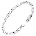 thumbnail image 2 of Pompeii Men's 14k Gold (18gram) or Platinum (33gram) 5.5mm Link Bracelet 8.5" (,), 2 of 4