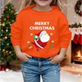 thumbnail image 2 of NordicNest Print Girls Pullover Hoodie Cozy Sweatshirt Soft Long Sleeve Casual Top For Toddler Youth Kids Holiday Party Outfit Hoodie, 2 of 4