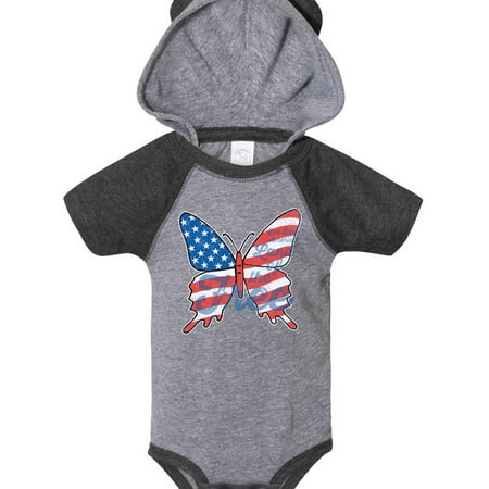 

Inktastic Patriotic Butterfly Gift Baby Girl Bodysuit