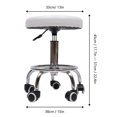 thumbnail image 2 of Miumaeov Round Rolling Stool Chair Adjustable Hydraulic Stool with 5 Wheels PU Leather Stool Swivel for Office Salon Bar, 2 of 13