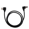 thumbnail image 1 of Cable de Impresora de 1m 90° USB2.0‑A Macho con Curva Derecha a USB‑B Macho con Curva Derecha Línea Negra, 1 of 8