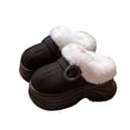 thumbnail image 5 of HaoXun Women's Fleece-Lined Thick-Soled Slippers - Closed-Toe Winter House Shoes for Home Wear & Street Style, 5 of 7