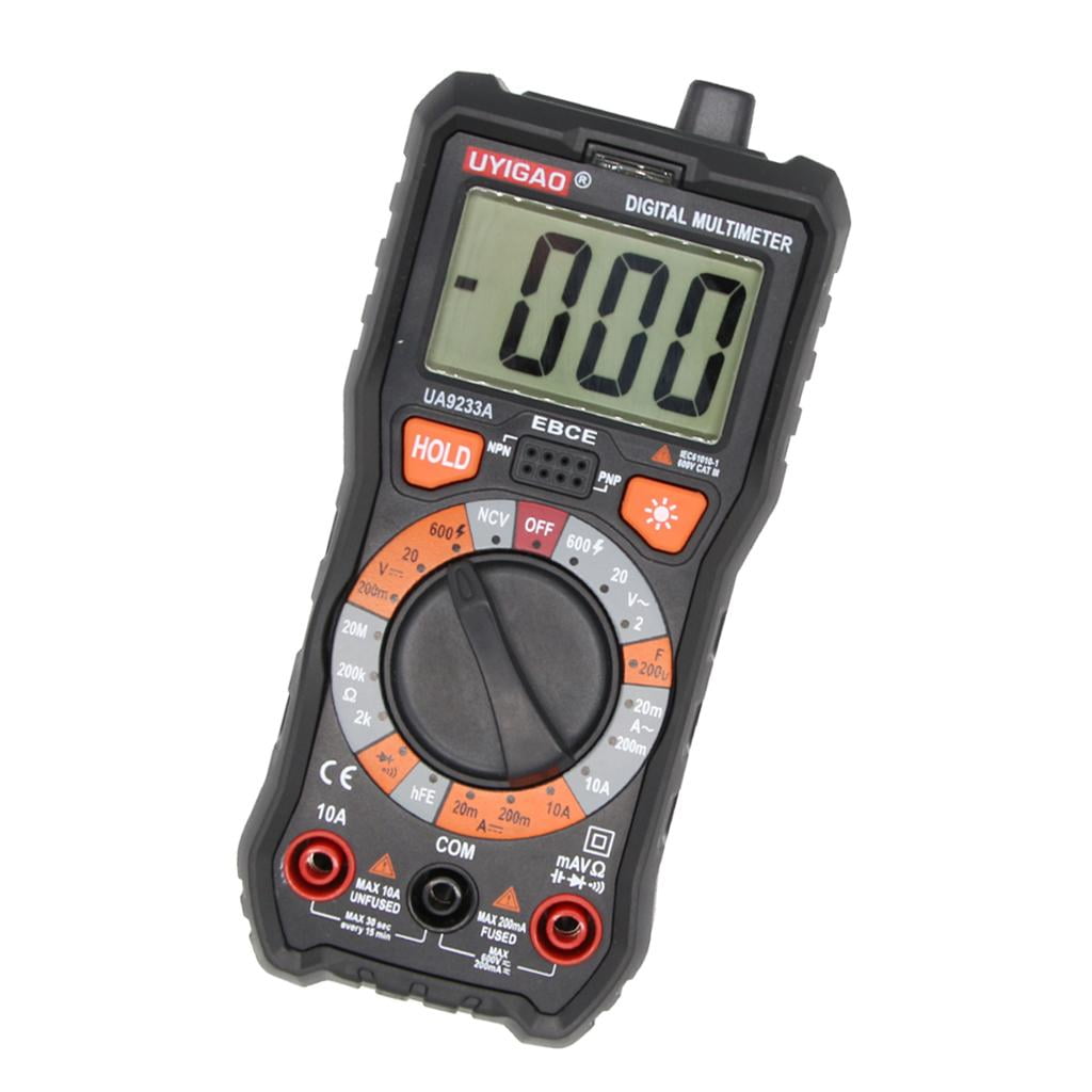 AC/DC Voltage Current Amps Meter Multimeter Ohm Resis HFE Diode NCV