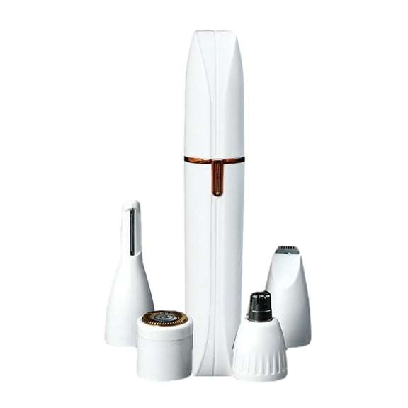 Yatlte 4-in-1 Electric Bikini Trimmer for Women - Painless Electric Razors for Facial/Body/Armpit/Pubic Hair, IPX7 Waterproof Replaceable Shaver Head & Nose Hair Trimmer for Travel