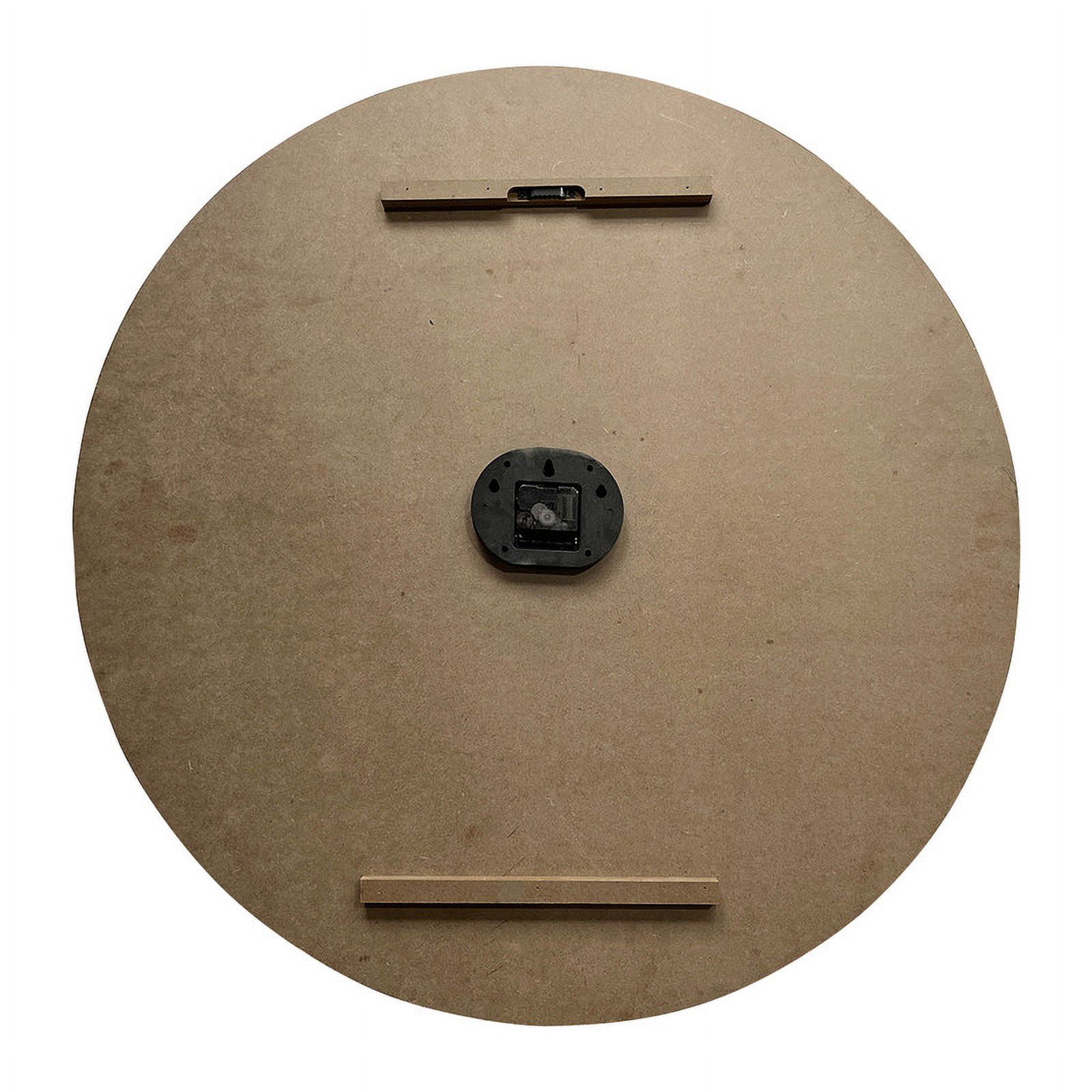 Brenna Round Wood Rustic Farmhouse Style Wall Clock