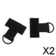 thumbnail image 1 of Conjunto de 3x2 Correas de Nailon para Actividades al Aire Libre con MOLLE en Color Negro , Negro 2 piezas, 1 of 8