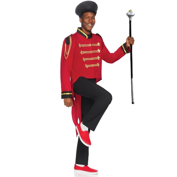 Leg Avenue Men's Red Military Jacket Costume