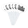 thumbnail image 1 of Brother of the Groom Wedding Heart Love Cupcake Picks Toppers Decoration Set of 6, 1 of 3