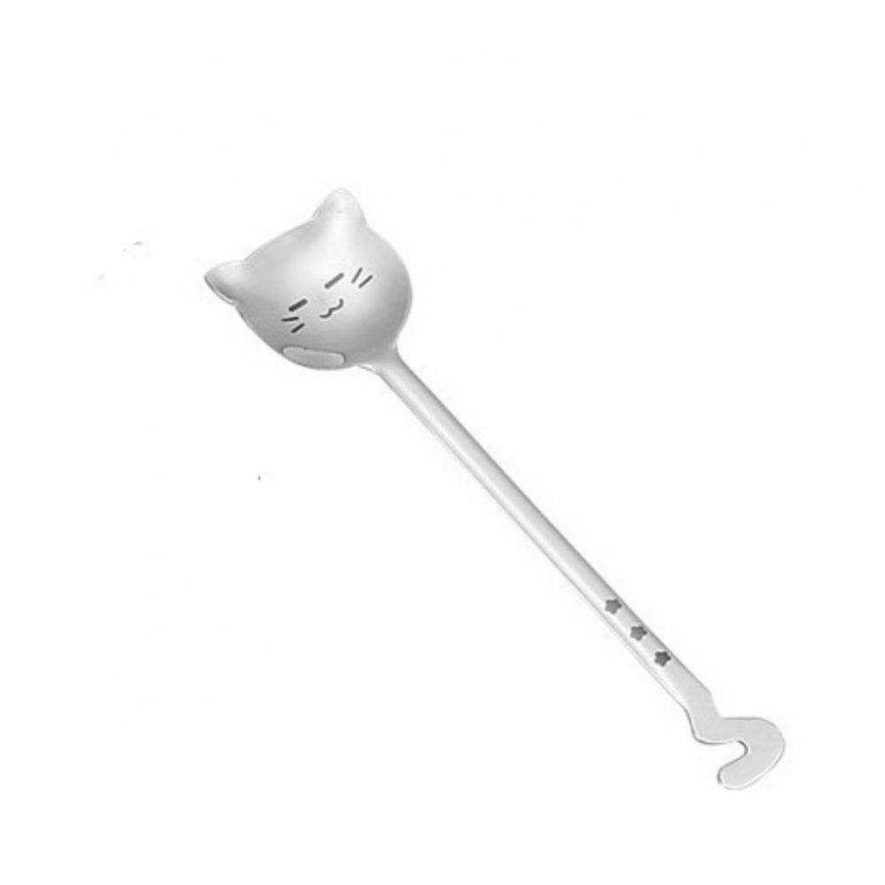 Fox Spoon Ceramic Stainless Steel Spoon Set Color for Stirring Tea Coffee Espresso Sugar Dessert Funny Cute Spoons