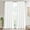 Light Blue, variant on Lipa Coastal Chic Scalloped Edge Light Filtering Curtain Panel,White with Navy Trim,White Curtain for Living Room Bedroom,52" x 84"