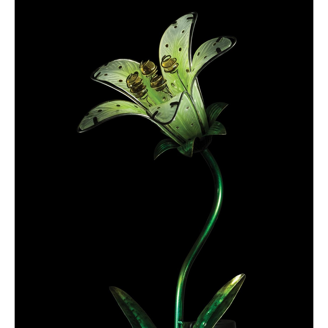 Solar Tiger Lily Stake - White - 9"x7.25"x33" - image 3 of 5