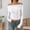 White, variant on Womens Long Sleeve Off The Shoulder Tops Y2K Fall Fashion Outfits (Navy M)
