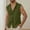 Army Green, variant on Mqqzkk Men's Cotton Linen Sleeveless Shirts Button -Down Beach Tank Top Classic Laple Collar Solid Color Shirt Vests with Pocket