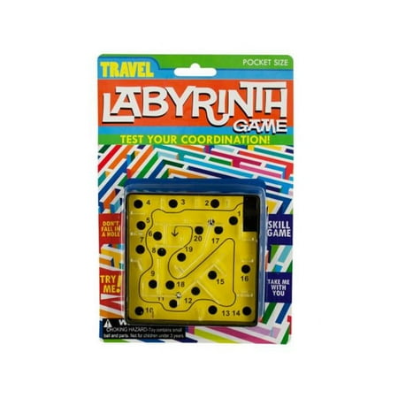 Bulk Buys KA309-24 Travel Labyrinth Game, 24 Piece -Pack of 24