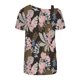 thumbnail image 4 of ICHUANYI Clearance Women's Printing Off-The-Shoulder Halter Short Sleeve Button-Up Top Blouse(Gray, S) ICHUANYI WER2023080907618, 4 of 5