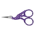 thumbnail image 3 of Mini Colorful Carbon Steel Embroidery Crane Shape Sewing Scissors(point white purple), 3 of 9