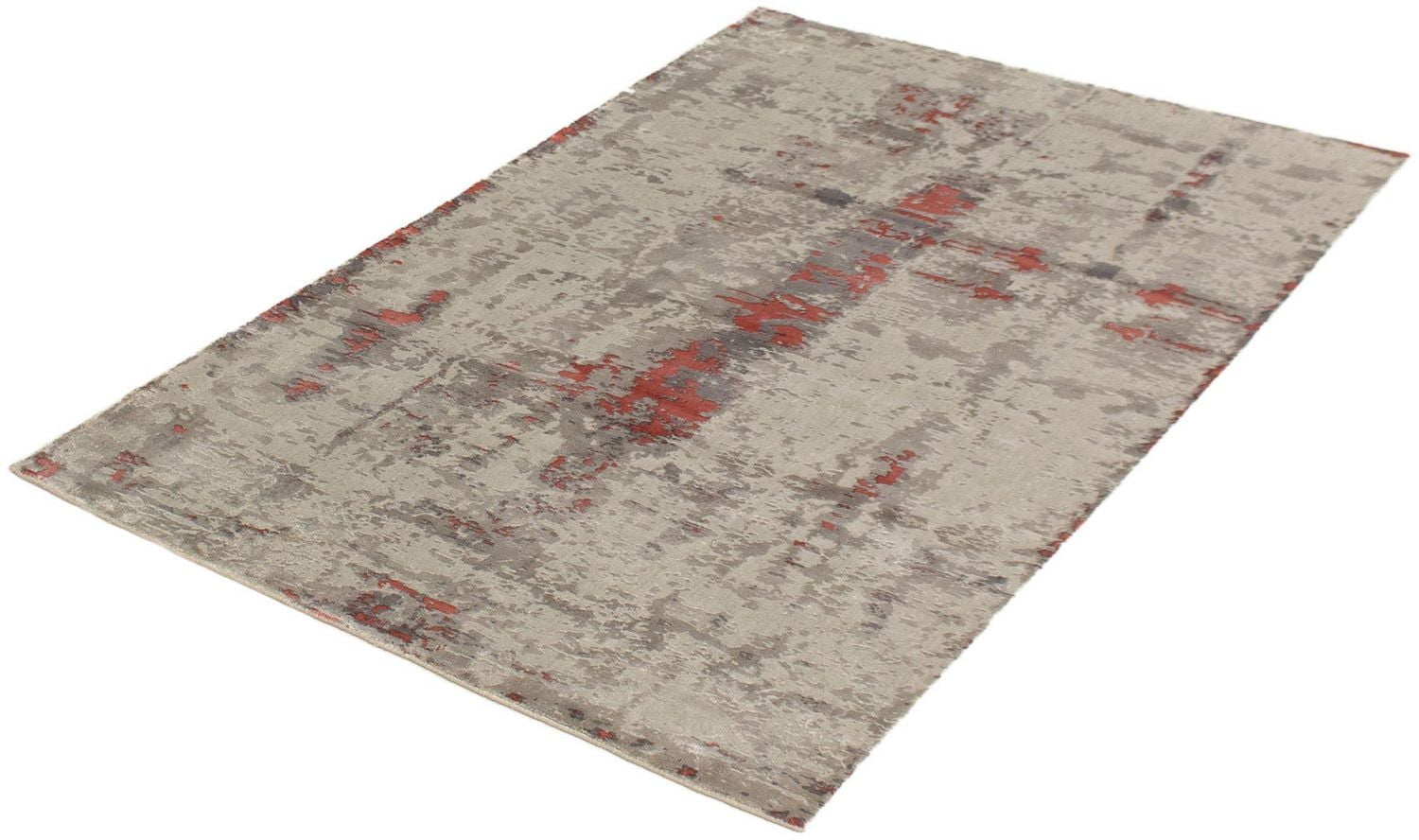 ECARPETGALLERY 5'4" x 7'8" Carved Galleria Hand Loomed Area Rug for Living Room, Dining Room and Bedroom in Grey