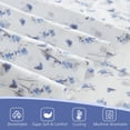 thumbnail image 3 of King Size Bed Sheets Set PC Soft Cooling Thread Count Microfiber Printed Sheet Deep Pocket Breathes Better Machine Washable Tropical Palm Tree Fronds Patterned Double, 3 of 8