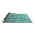thumbnail image 2 of Ahgly Company Indoor Square Persian Light Blue Traditional Area Rugs, 4' Square, 2 of 4
