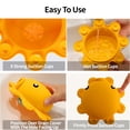 thumbnail image 2 of Funda de desagüe para baño, bañera, roslim, silicona, color amarillo, 2 of 7