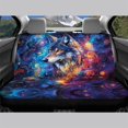 thumbnail image 3 of Chririnla Galaxy Wolf Pattern Bench Seat Covers for SUV, 2pcs Stretch Car Seat Cover Non-Slip Scratch Proof Car Rear Seat Covers, 3 of 7