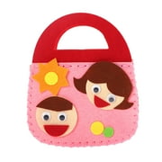 Guvpev DIY Craft Sewing Felts Handbag Kit Christmas Candy Gift Bags Kids Sewing Toys - As Shown
