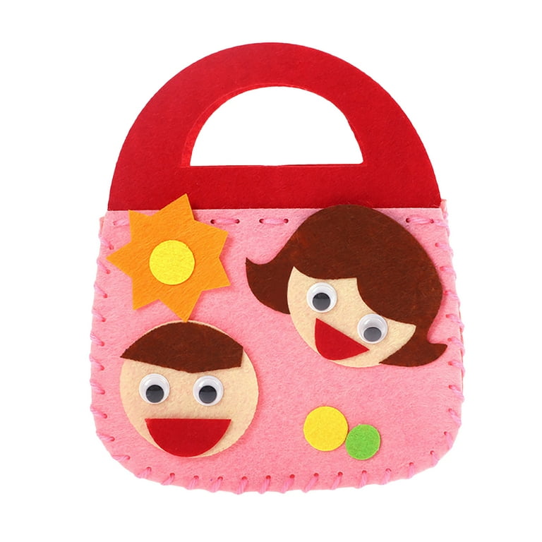 Plushies Under 10 Dollars DIY Craft Sewing Felts Handbag Kit Christmas  Candy Gift Bags Kids Sewing Toys Cotton 