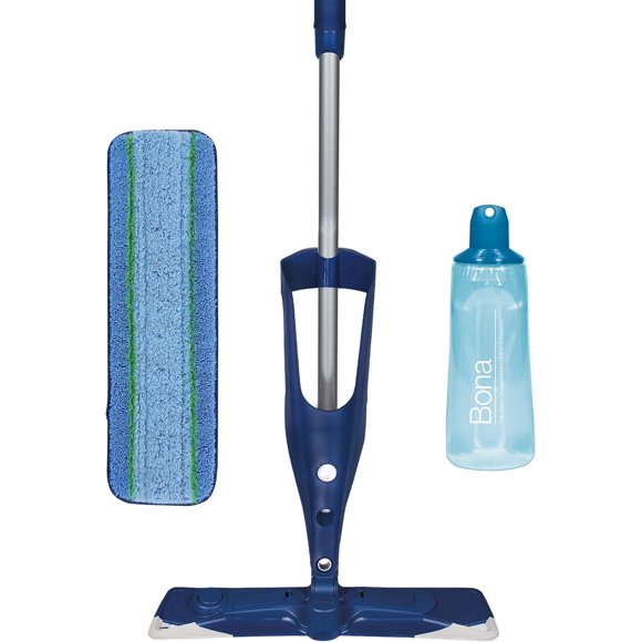 Bona PowerPlus Premium Motion Spray Mop for Hardwood Floors - Includes PowerPlus Hardwood Floor Cleaning Solution and PowerPlus Microfiber Cleaning Pad -