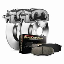 PowerStop Rear Stock Replacement Brake Pad and Rotor Kit with Calipers Fits: LEXUS Select Models KCOE1149A