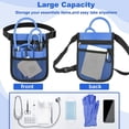 thumbnail image 6 of Nurse Fanny Pack, Nurse Pouch for Women Men, Utility Nurse Tool Belt Nurses Bag Organizer (Blue), 6 of 7