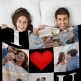 thumbnail image 4 of Personalized Valentines Day Blanket Gifts for Him Her, I Love You Gifts for Boyfriend, Custom Photo Blanket for Girlfriend Gifts, Birthday Gift for Couples Wife Husband Men Women Blankets, 4 of 5