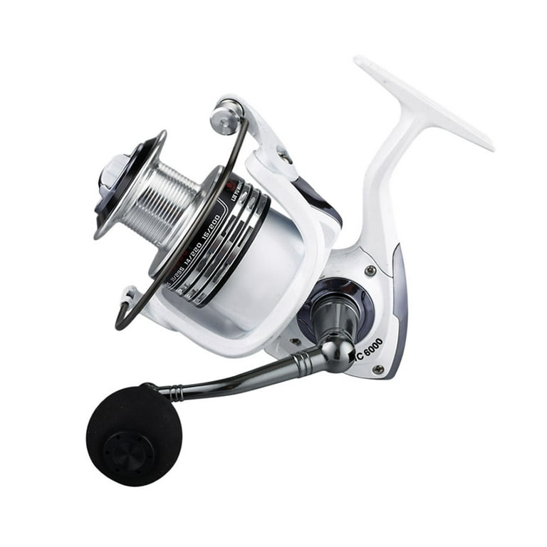 HC1000 Fishing Reel Aluminum Fishing Reel for Saltwater or Freshwater  Fishing (Pearl White) 
