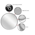 thumbnail image 6 of Infinity Instruments Deep Metal Round Silver 24 inch Wall Mirror, 6 of 7