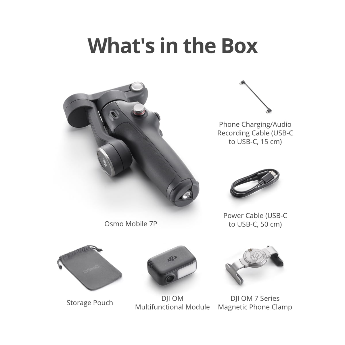 DJI Osmo Mobile 7P Smartphone Gimbal Stabilizer, 3-Axis, Magnetic