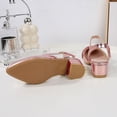 thumbnail image 3 of Hollow-Out Breathable Princess Heel Sandals For Girls Spring/Summer Style Soft Sole Bow-Decorated Slippers For Medium And Large Children., 3 of 6