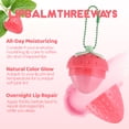 thumbnail image 5 of Julystar Strawberry Color Changing Lip Balm with Pendant Chain, pH Temperature Reactive Tinted Lipstick, Moisturizing Nourishing Fruit Scent Lip Care for Dry Chapped Lips, 5 of 10
