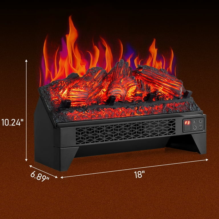 Zimtown 18'' Electric Fireplace Insert w/Remote & WiFi Control